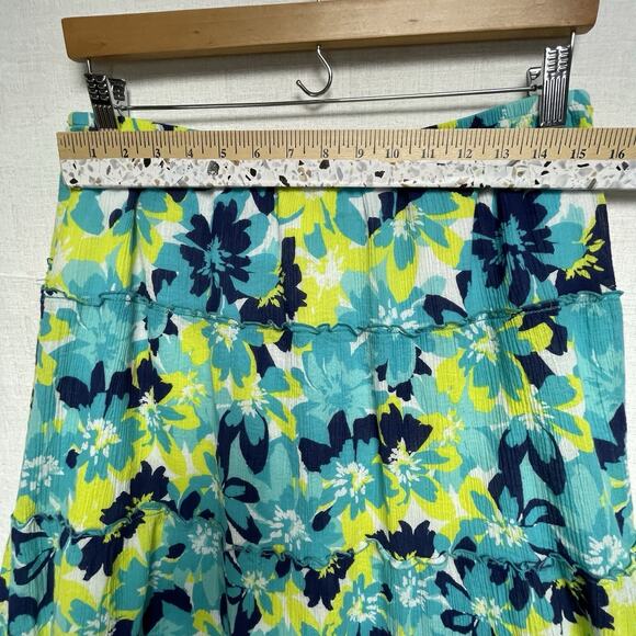 Lark Lane Women's Multicolor Floral Pull On Lined Skirt - Size M - Picture 4 of 9
